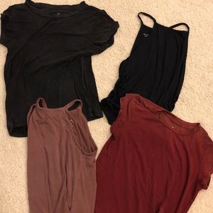 American eagle tee/tank bundle
